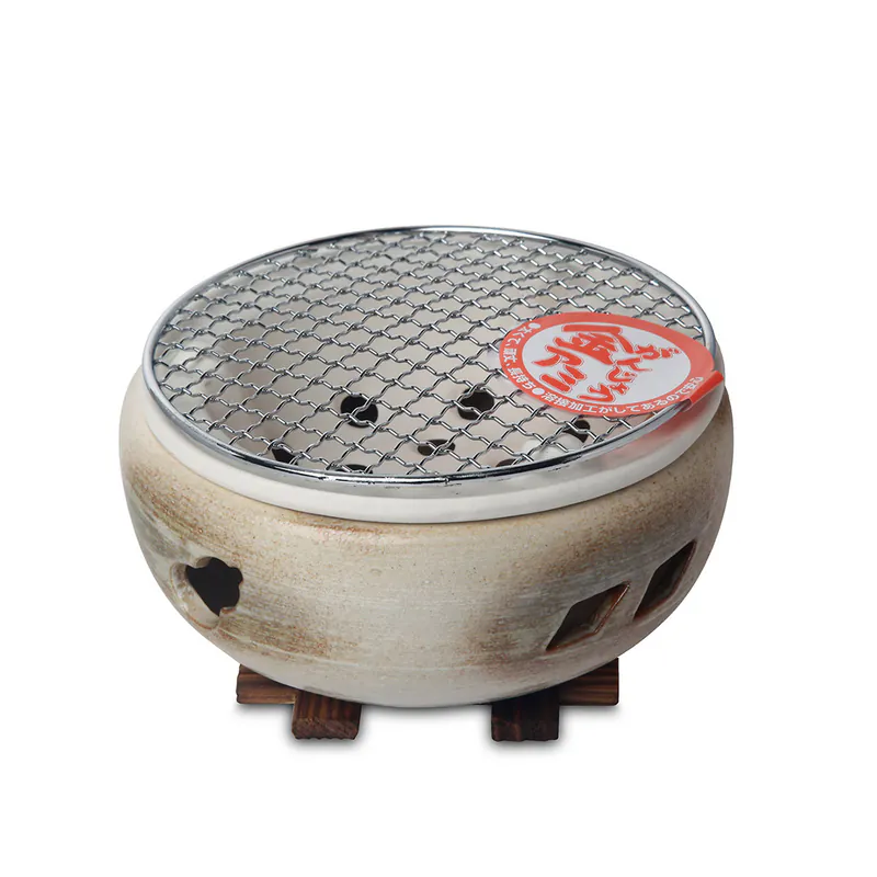 Japanese Mankiyo Ise Charcoal Ceramic Oven White Blow No.7-01-2107