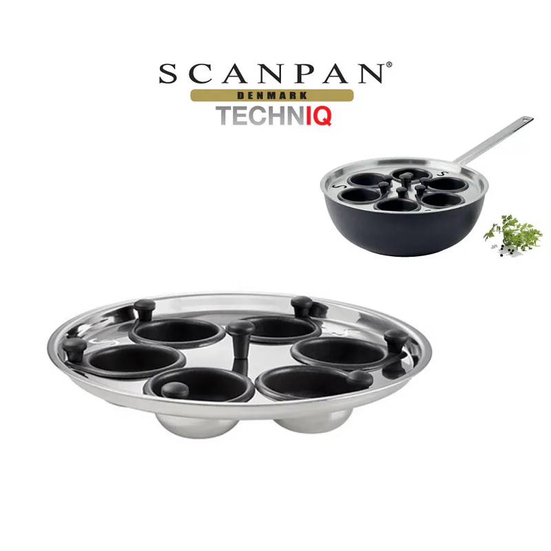 SCANPAN -TECHNIQ series D26cm Stainless steel egg steaming pot (specifically designed for snow pans) -54300100