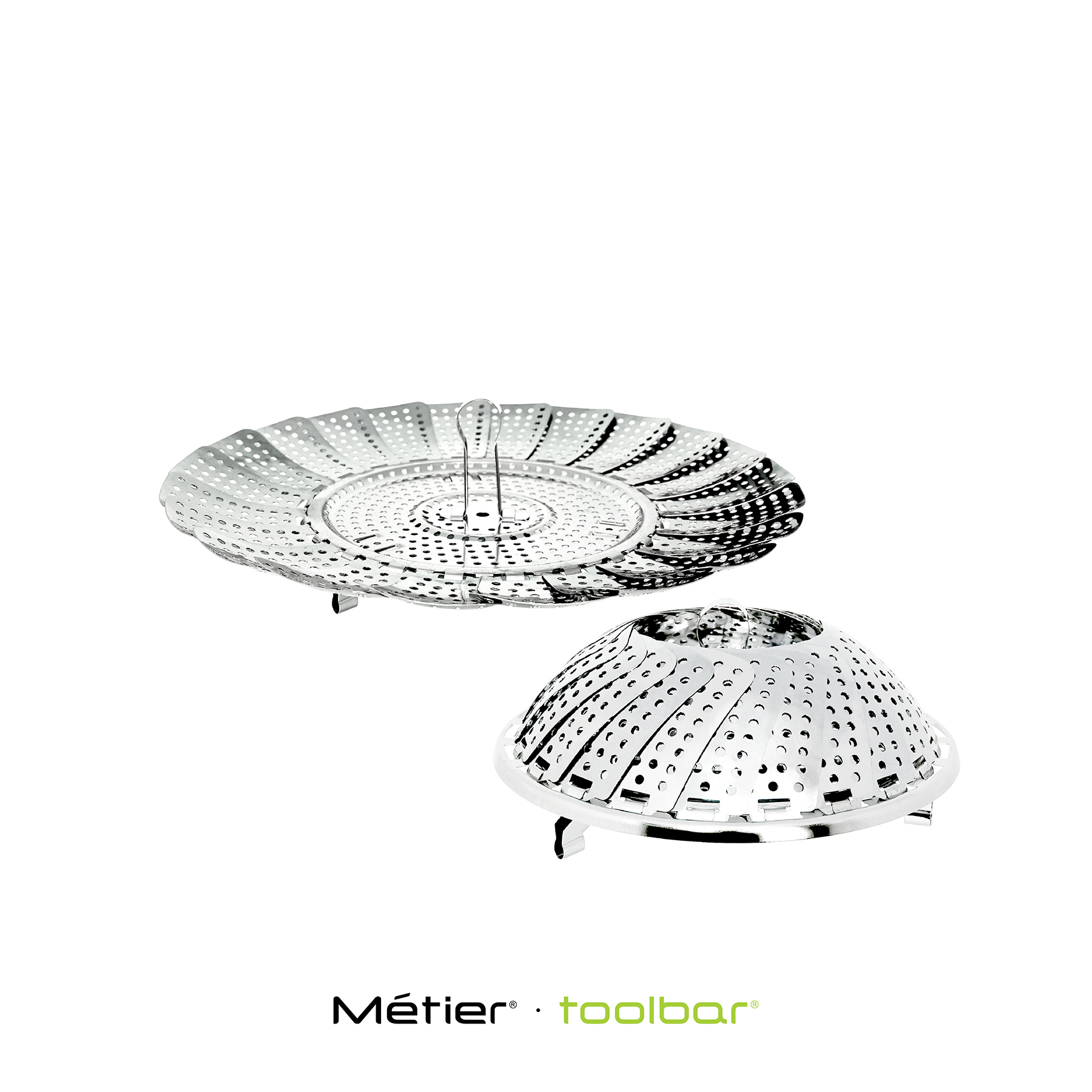 28CM  Stainless steel folding steamer