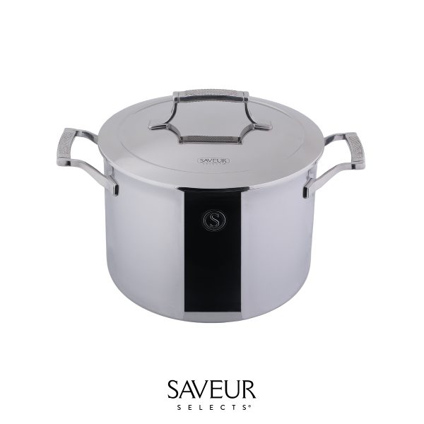 25CM  Three layer steel double ear soup pot